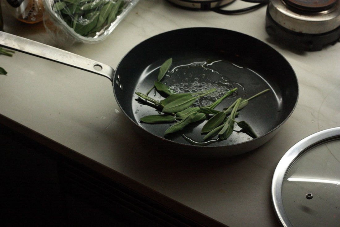 Herbs and extra virgin olive oil